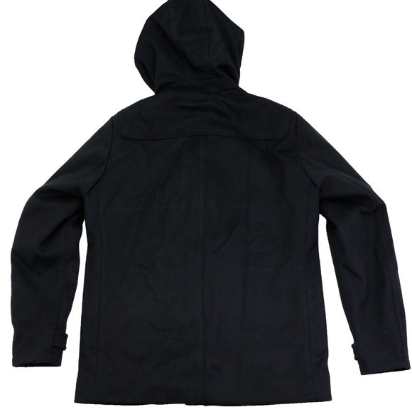 New Vince Wool Toggle Coat Men's Jacket Size Large Black Color $725 - Picture 14 of 16